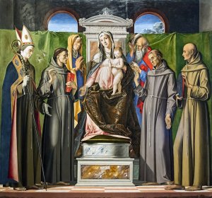 Alvise Vivarini, Sacra conversazione (1480) | Foto di Didier Descouens - Opera propria, Pubblico dominio, https://commons.wikimedia.org/w/index.php?curid=61787745